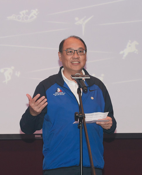 <p>Dr Lam Tai-fai SBS JP, Chairman of the Hong Kong Sports Institute, delivered a speech at the “Incentive Awards Presentation for 2018 Asian Games” ceremony.</p>
